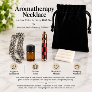 Handcrafted aromatherapy necklace by My Artful Gifts