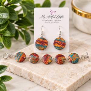 Handcrafted polymer clay jewelry by My Artful Gifts