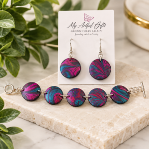 Handcrafted polymer clay jewelry by My Artful Gifts